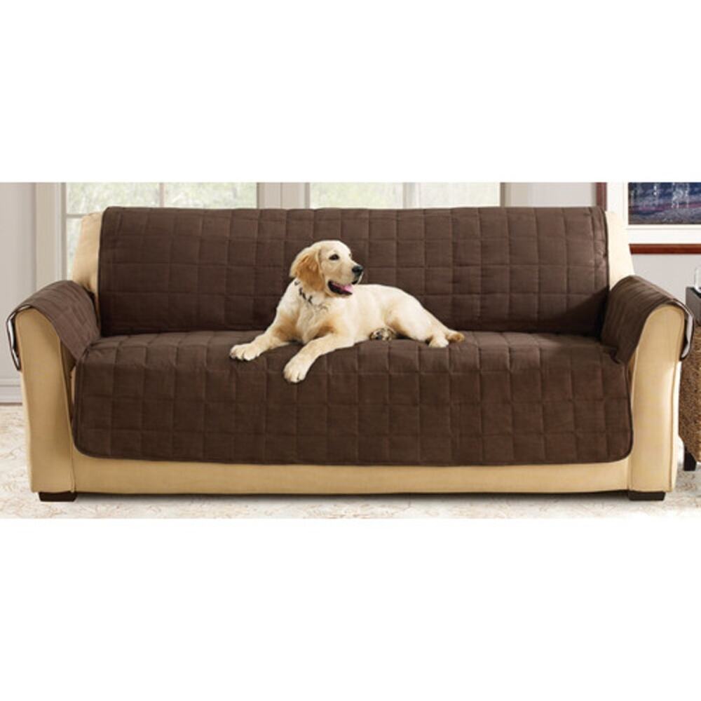 Duck River Textile Chocolate Wallace Sofa Cover with Pockets NEW